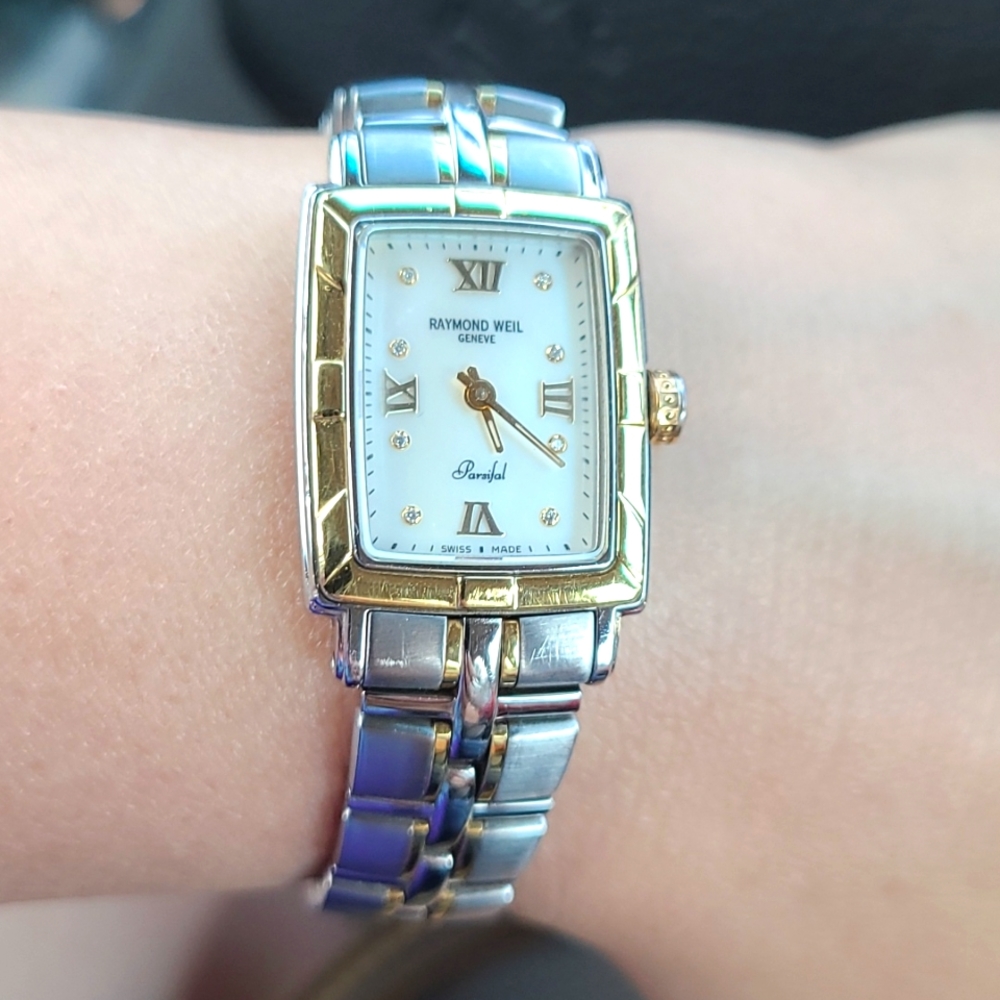 Raymond Weil Women's 9740-STG-00995 Parsifal 18kt Yellow Gold Two-Tone S…